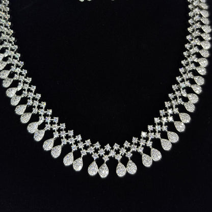 The Lumina Drop Necklace And Earrings Set