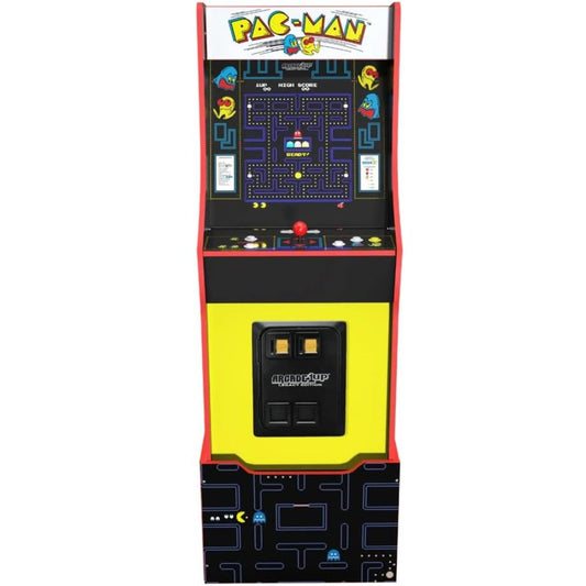 Pac-Man arcade machine on a white background
