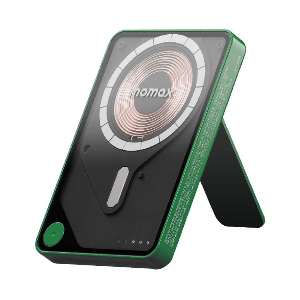 Momax Magnetic Wireless Power Bank 5000mAh with Stand and USB-C Fast Charging