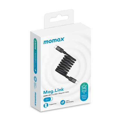 Momax Mag Link 240W USB-C To USB-C Magnetic Cable 2M