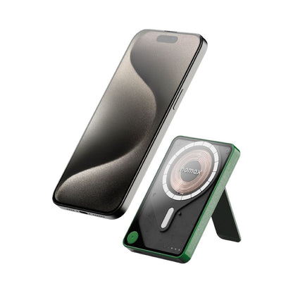 Momax Magnetic Wireless Power Bank 5000mAh with Stand and USB-C Fast Charging