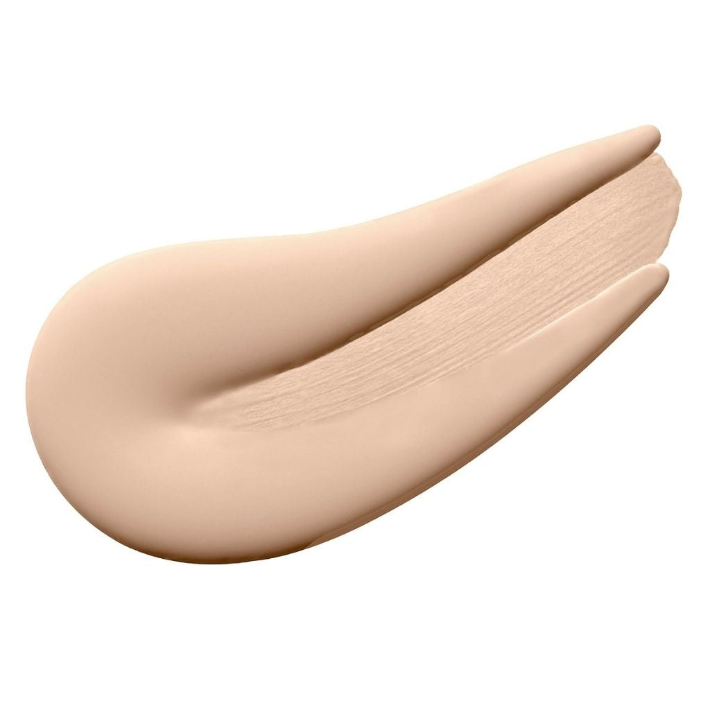 Beige foundation swatch on a white background