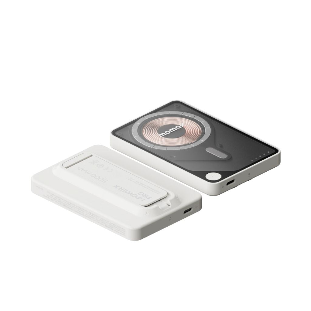 Momax Magnetic Wireless Power Bank 5000mAh with Stand and USB-C Fast Charging