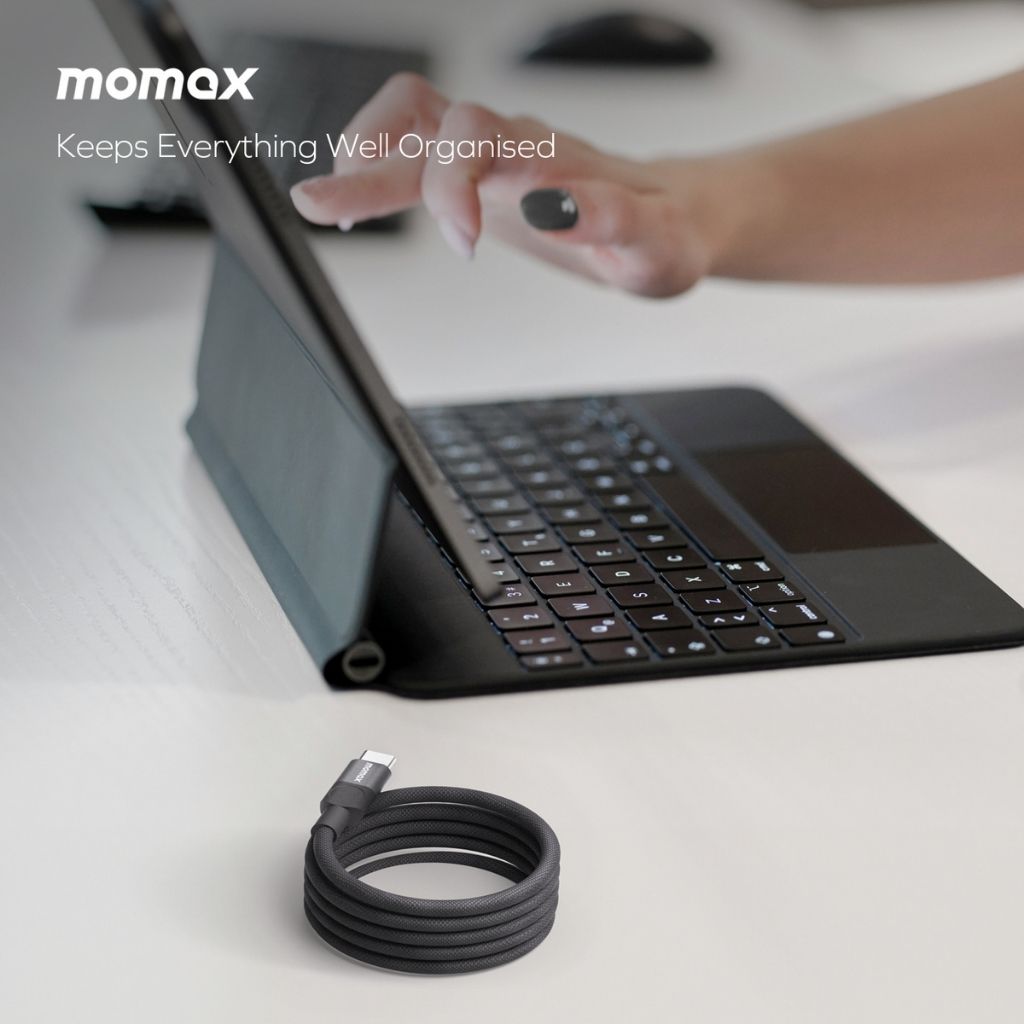 Momax Mag Link 240W USB-C To USB-C Magnetic Cable 2M