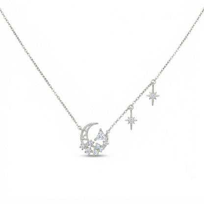 Celestial Starlight Moon Necklace
