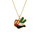 UAE Flag Peace Necklace