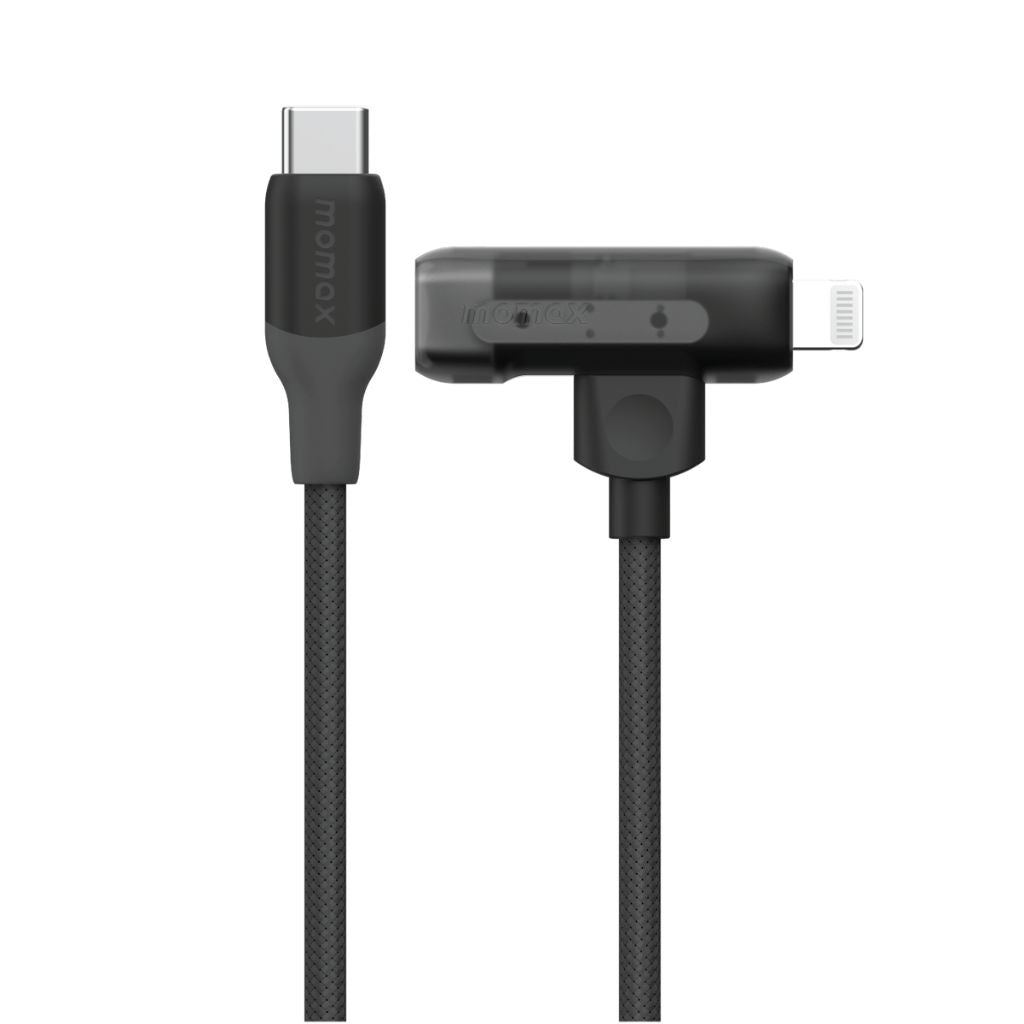 Two USB cables with different connectors on a white background