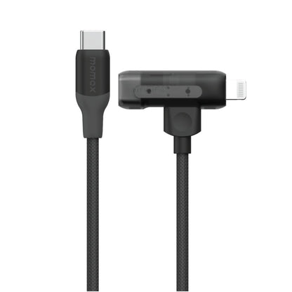 Two USB cables with different connectors on a white background