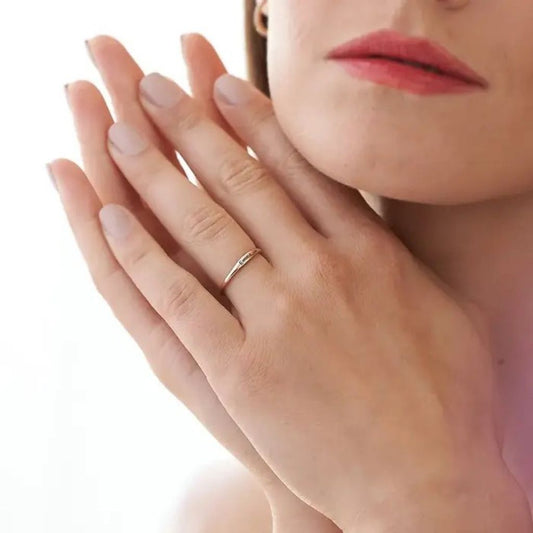 Engraved Thin Name Ring