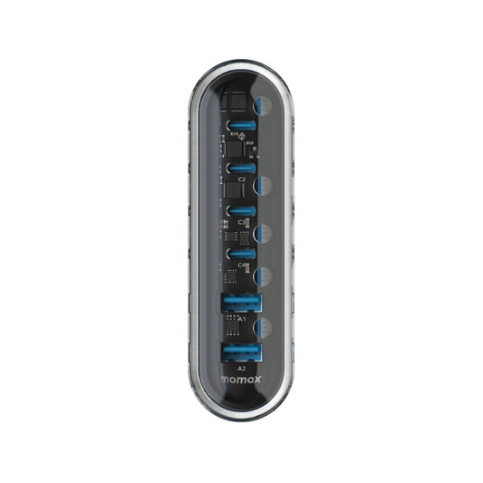 1-Charger Flow Plus PD 120w 6 Ports Gan Desktop Charger