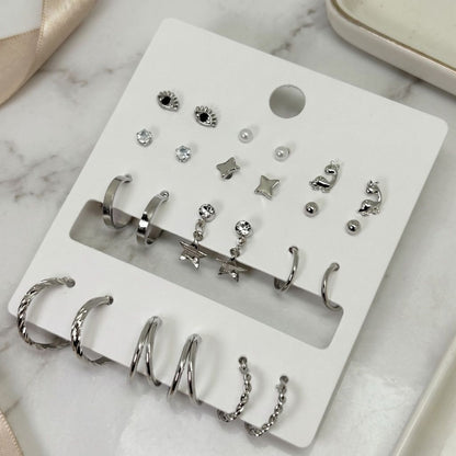 Modern Mix & Match Earrings Set