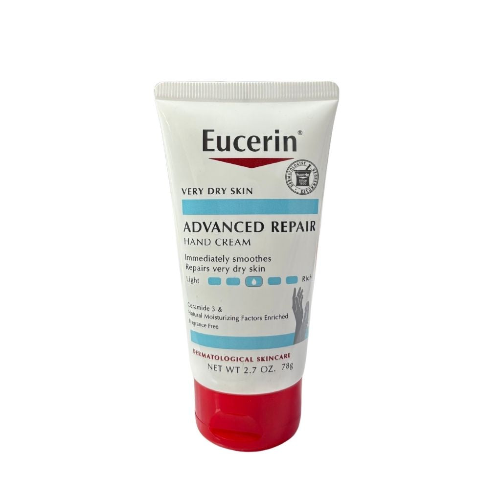 Eucerin Advanced Repair Hand Cream on a white background