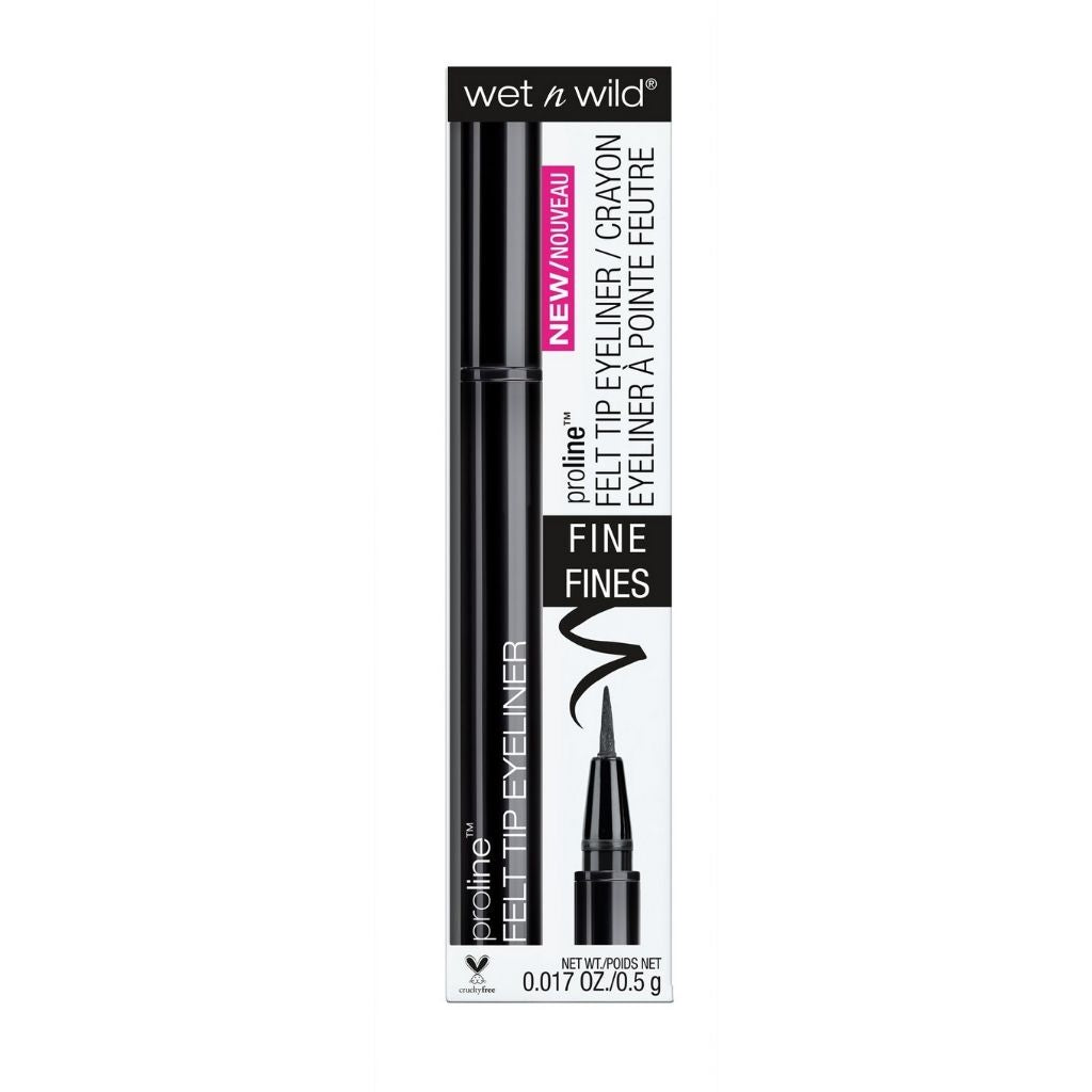 Wet n Wild eyeliner pen with packaging on a white background