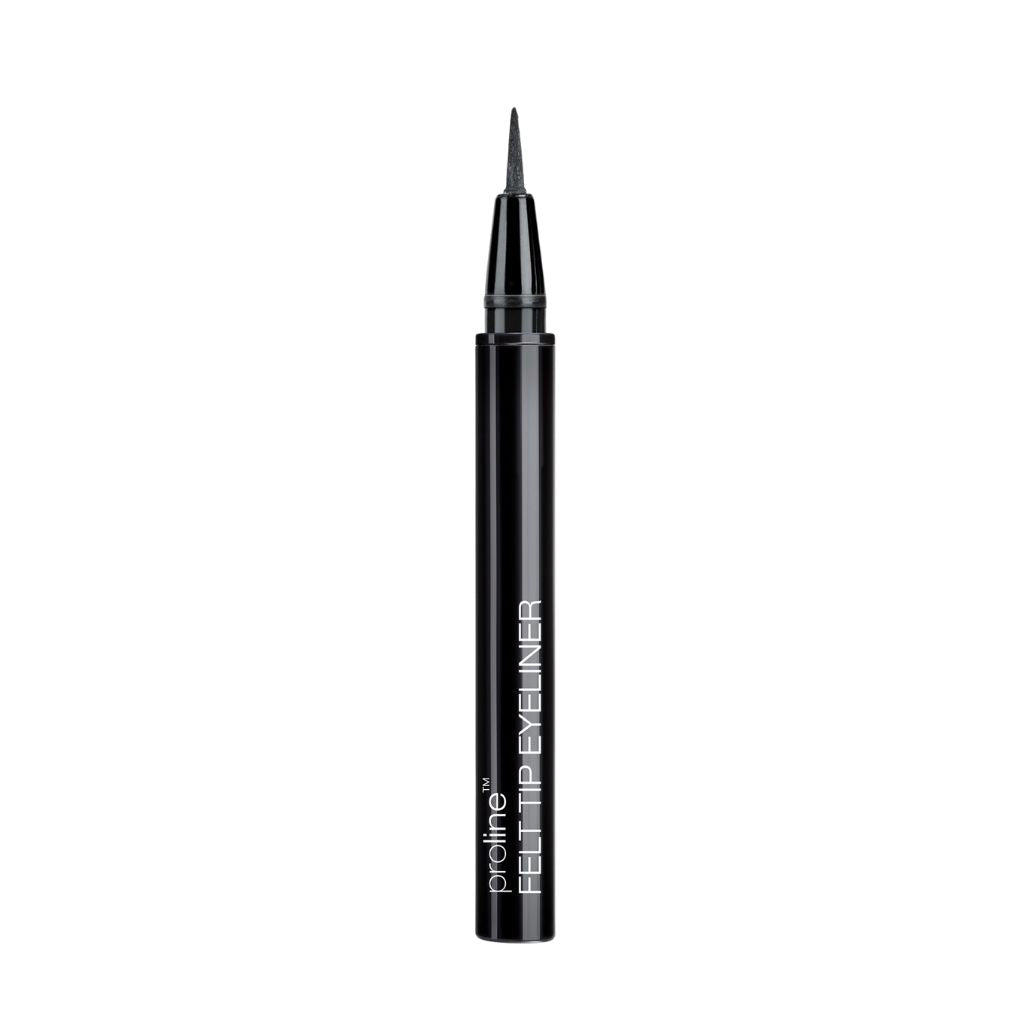 Black eyeliner pen on a white background