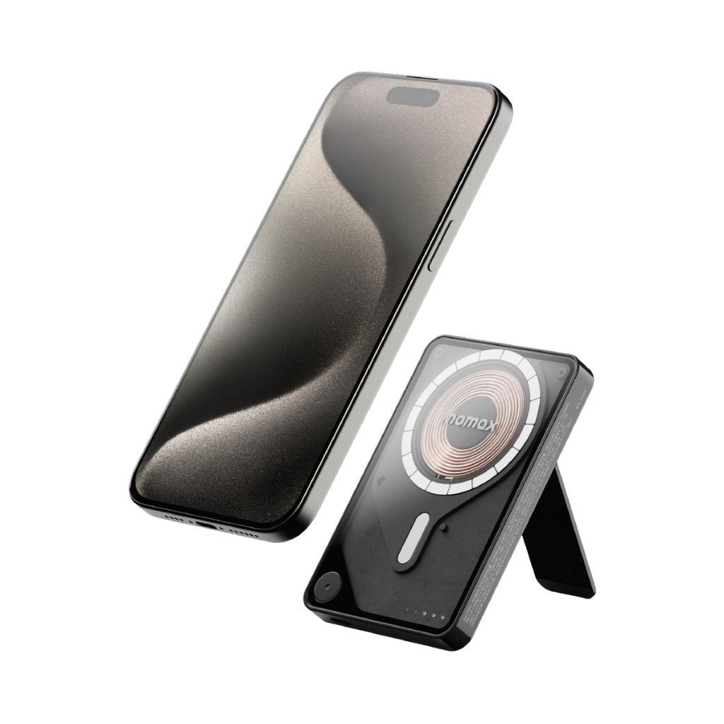 Momax Magnetic Wireless Power Bank 5000mAh with Stand and USB-C Fast Charging