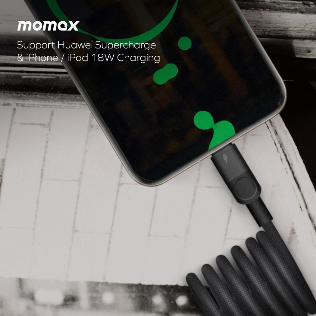 Momax Mag Link 66W USB-A To USB-C Magnetic Cable 1M