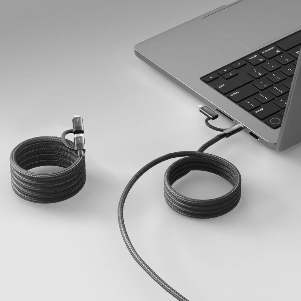 Momax Mag Link 60W USB-C To C & Lightning Magnetic Cable 1M
