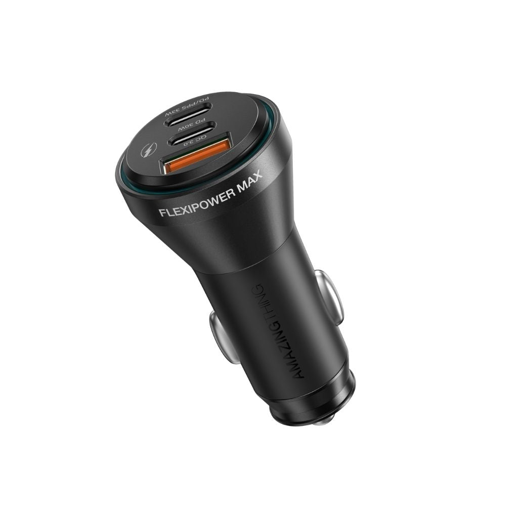 At Flexi Power Max Pd 63W 3 Port Car Charger