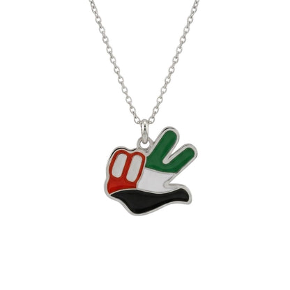 UAE Flag Peace Necklace
