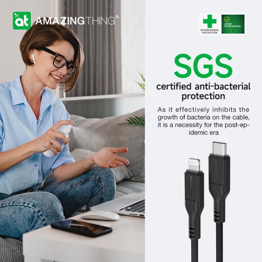At Thunder Pro USB-C To Lightning 3.2A 30W 2.1M Cable