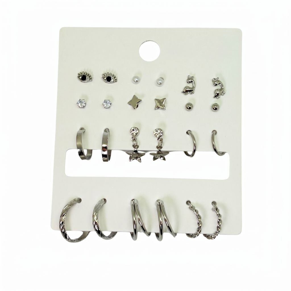Modern Mix & Match Earrings Set