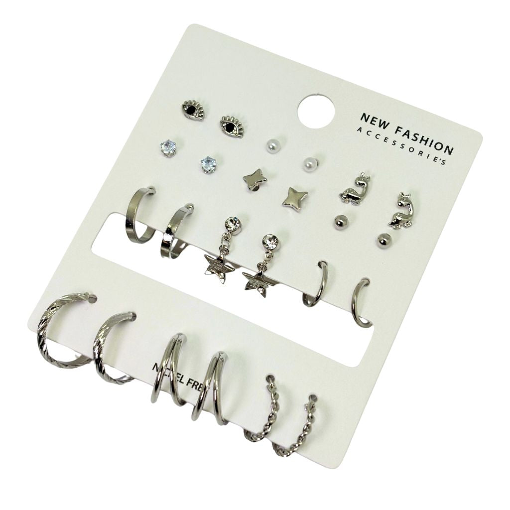 Modern Mix & Match Earrings Set