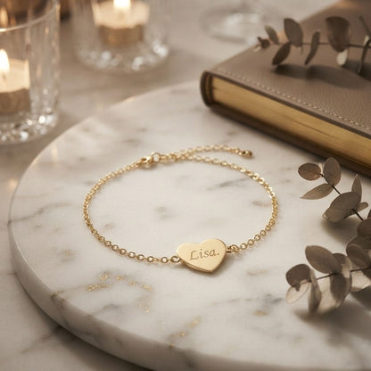 Heart Name Anklet