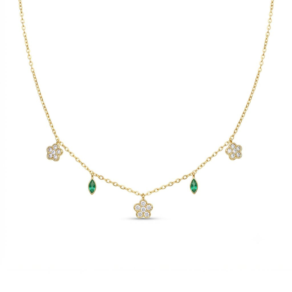Emerald Bloom Necklace