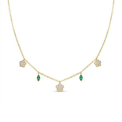 Emerald Bloom Necklace
