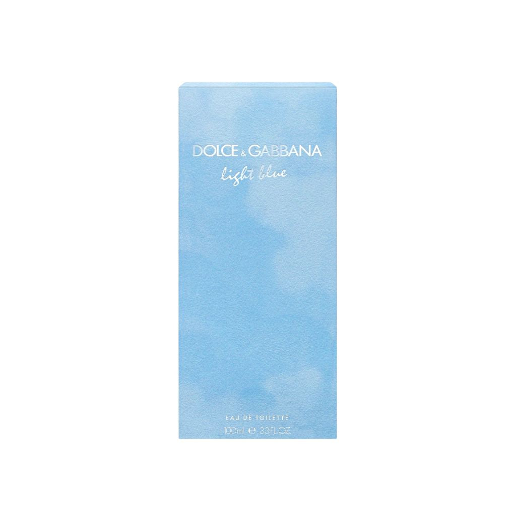 Dolce & Gabbana Light Blue perfume packaging on a white background