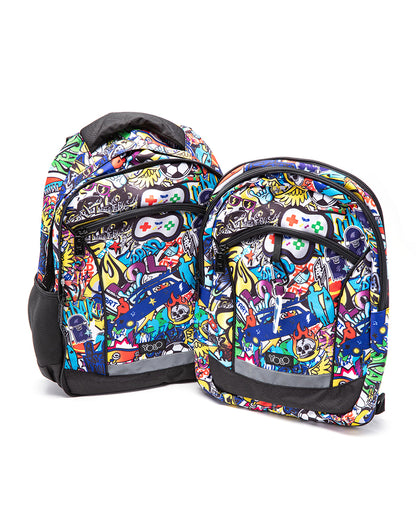 Yolo School Backpack 2 in 1 Graffiti