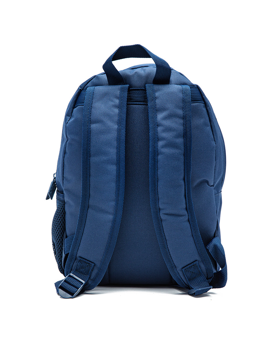 Blue backpack on a white background