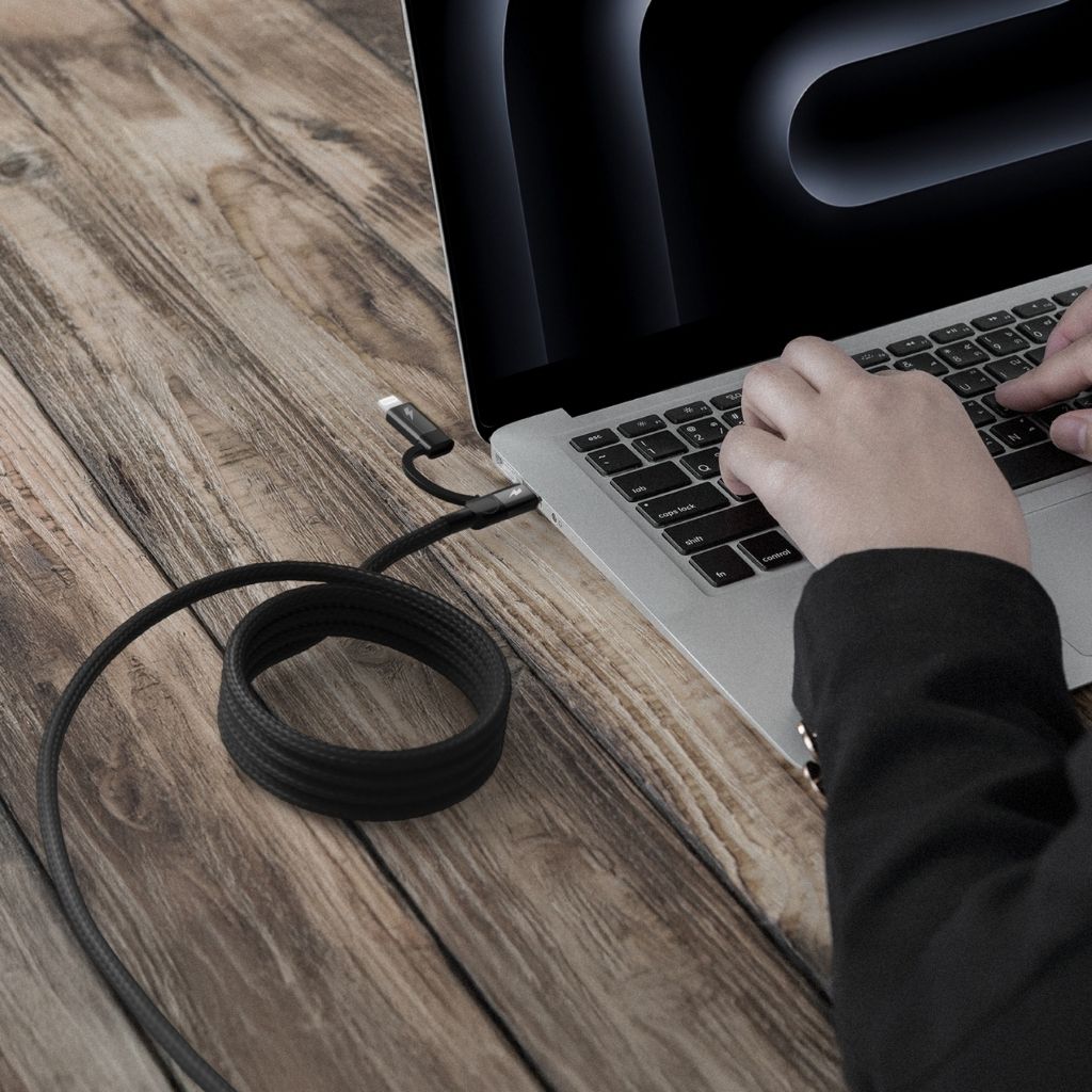 Momax Mag Link 60W USB-C To C & Lightning Magnetic Cable 1M