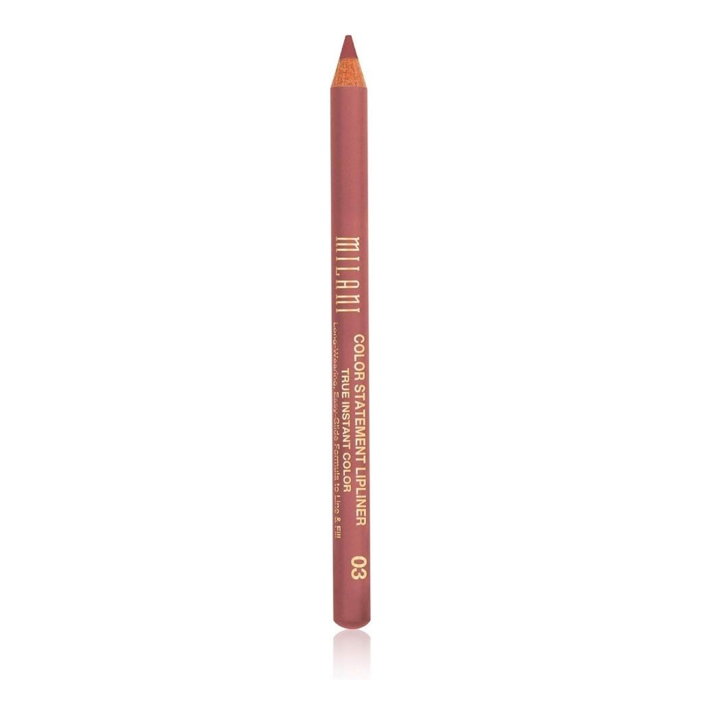 Lip liner pencil with 'MILANI' branding on a white background