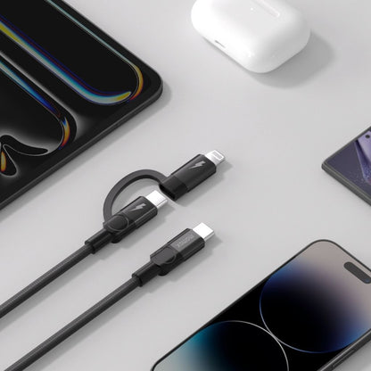 Momax Mag Link 60W USB-C To C & Lightning Magnetic Cable 1M