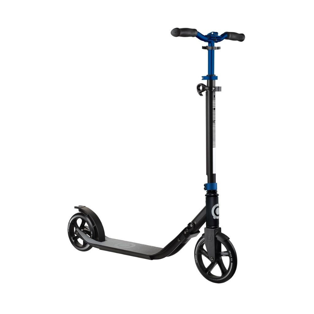 One NL 205-180 Duo: Adjustable 1-Second Folding Scooter for Adults - Cobalt Blue