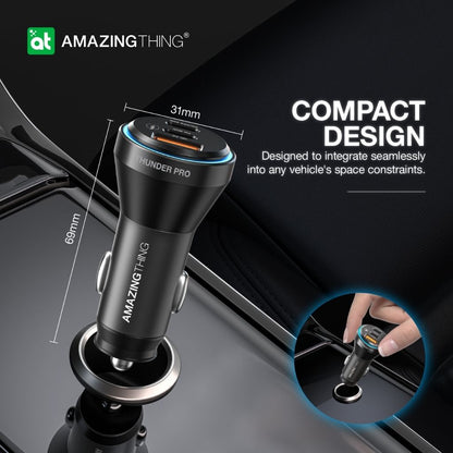 At Flexi Power Max Pd 63W 3 Port Car Charger