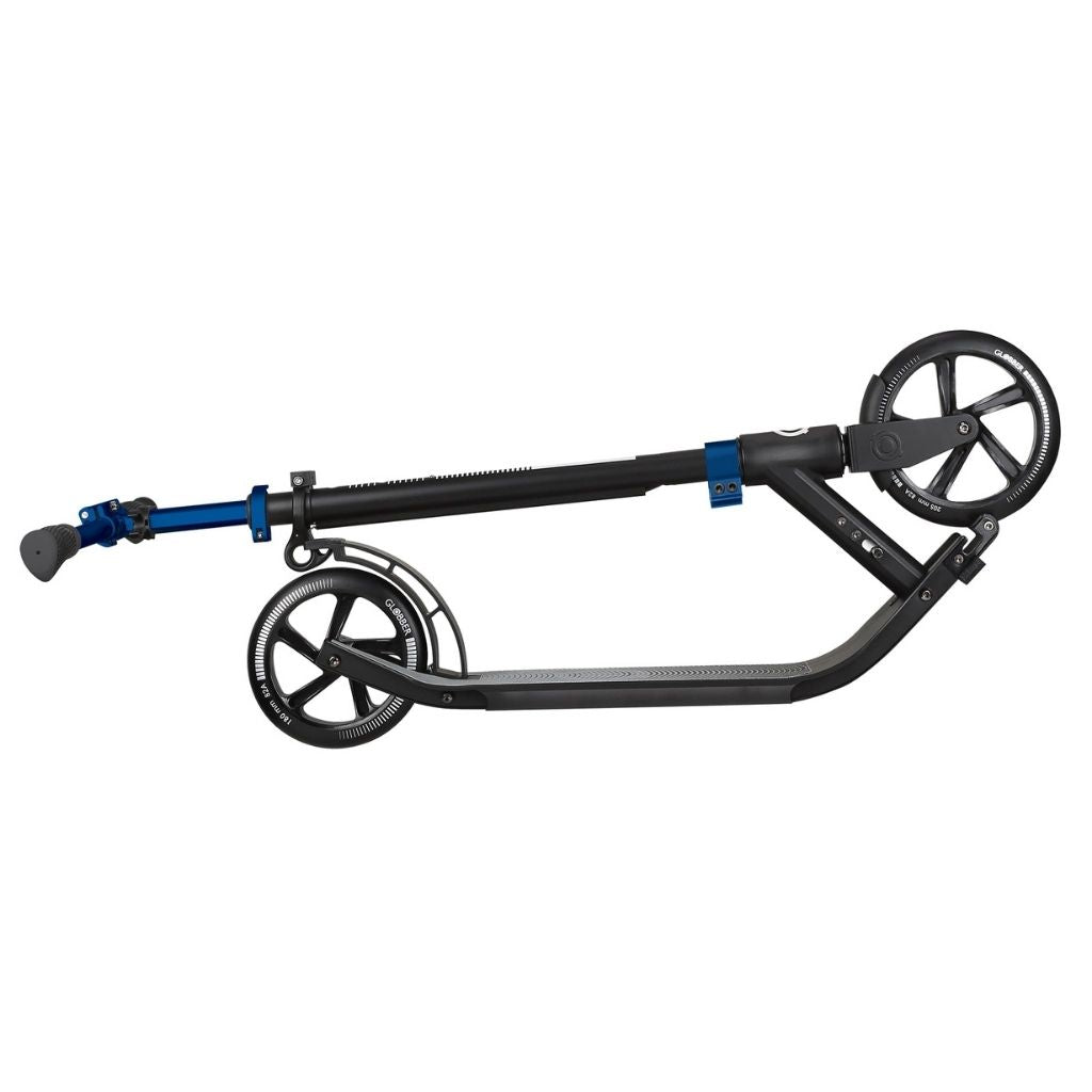 One NL 205-180 Duo: Adjustable 1-Second Folding Scooter for Adults - Cobalt Blue