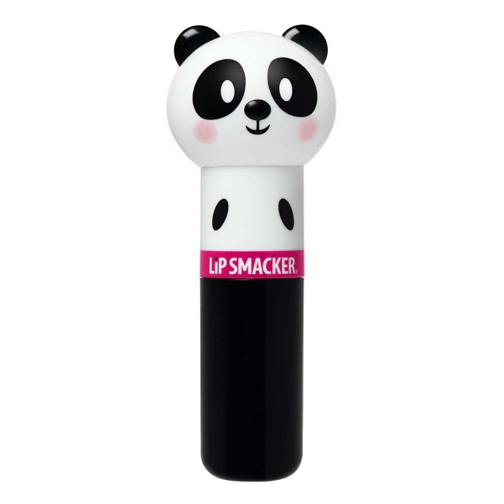 Lip Smacker lip balm with panda design on a white background