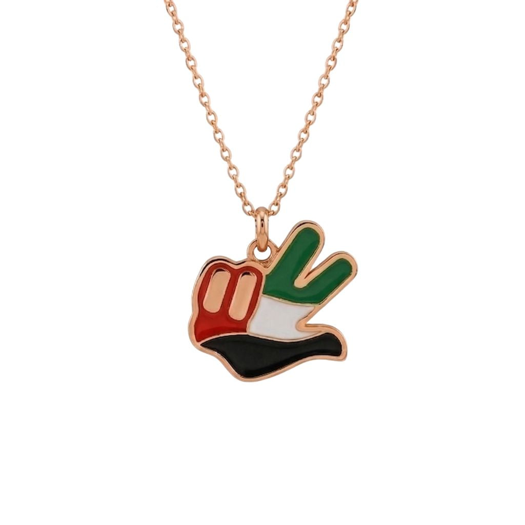 UAE Flag Peace Necklace