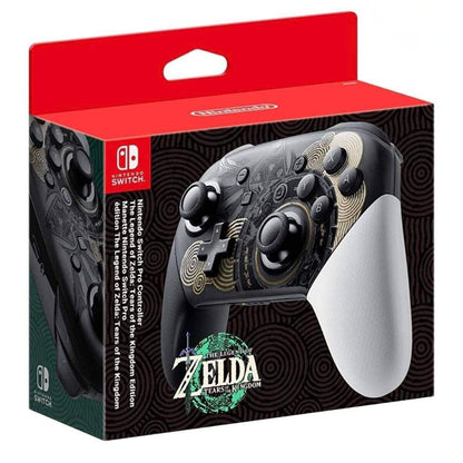Gaming controller packaging with 'The Legend of Zelda' design on a white background