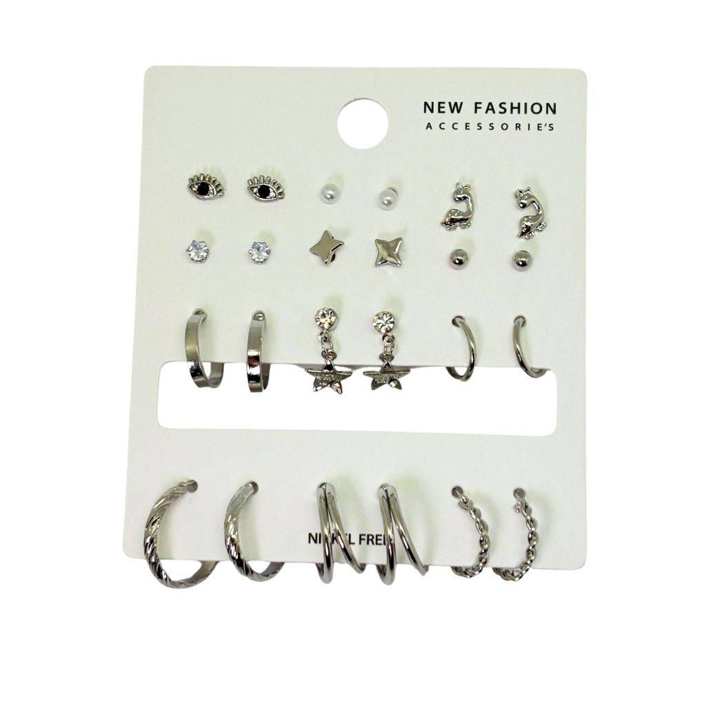 Modern Mix & Match Earrings Set