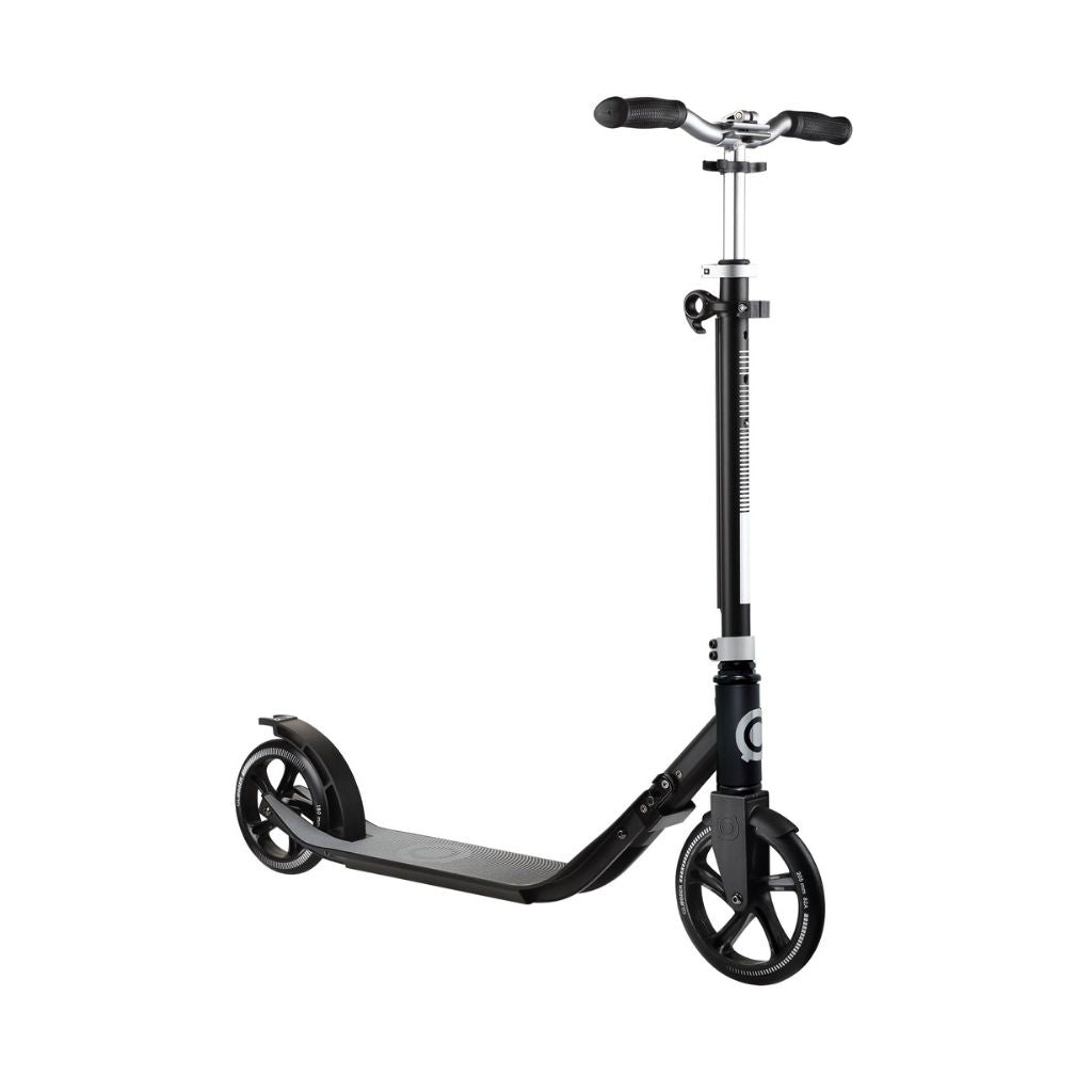 One NL 205-180 Duo: Adjustable 1-Second Folding Scooter for Adults - Lead Grey