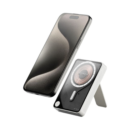 Momax Magnetic Wireless Power Bank 10000mAh with Stand and USB-C Fast Charging