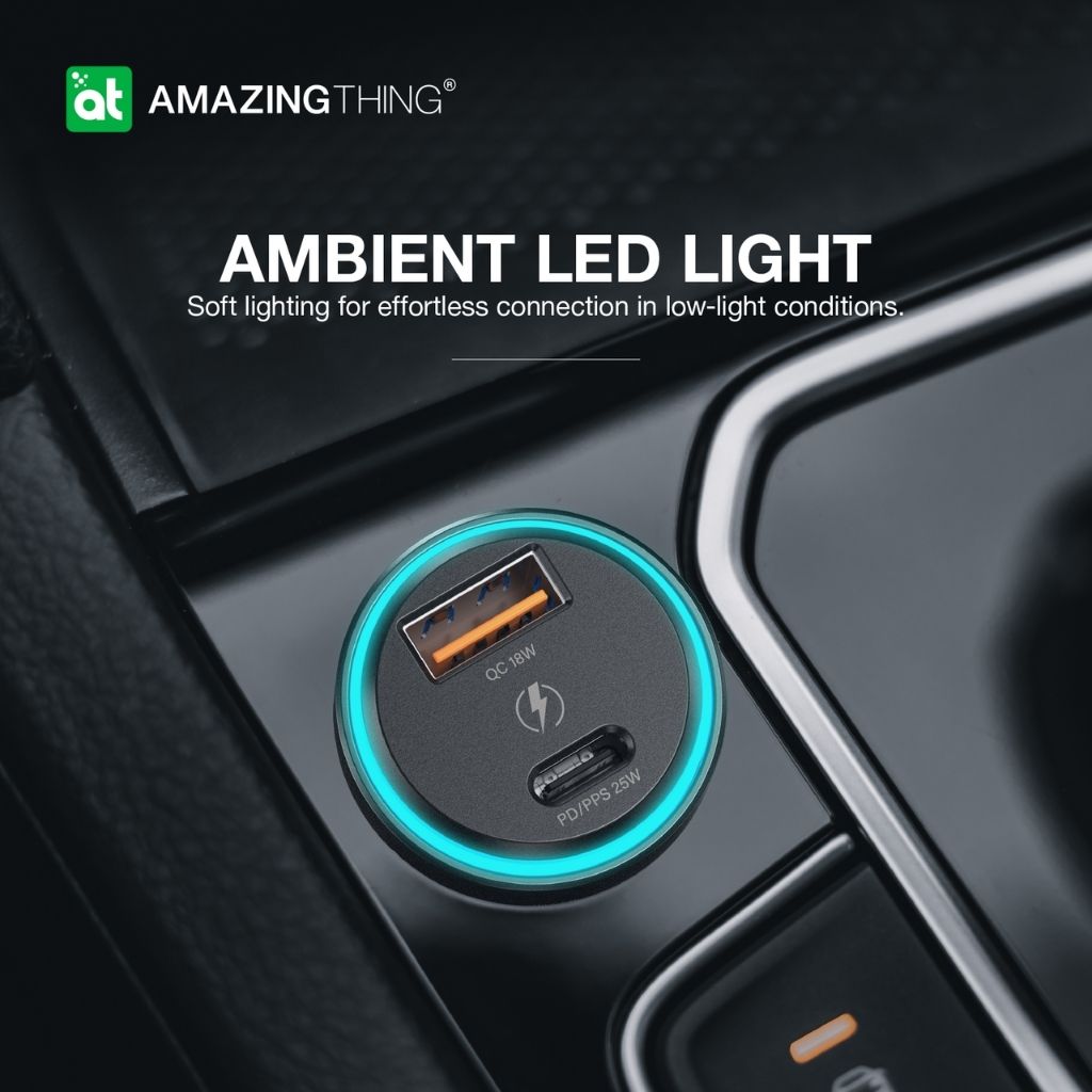 At Flexipower Pro Pd 43W 2-Port Car Charger