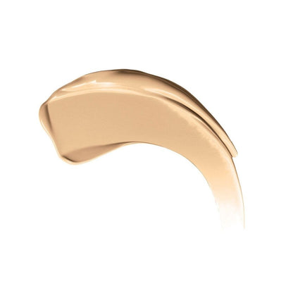 Gold ring with a smooth, curved design on a white background