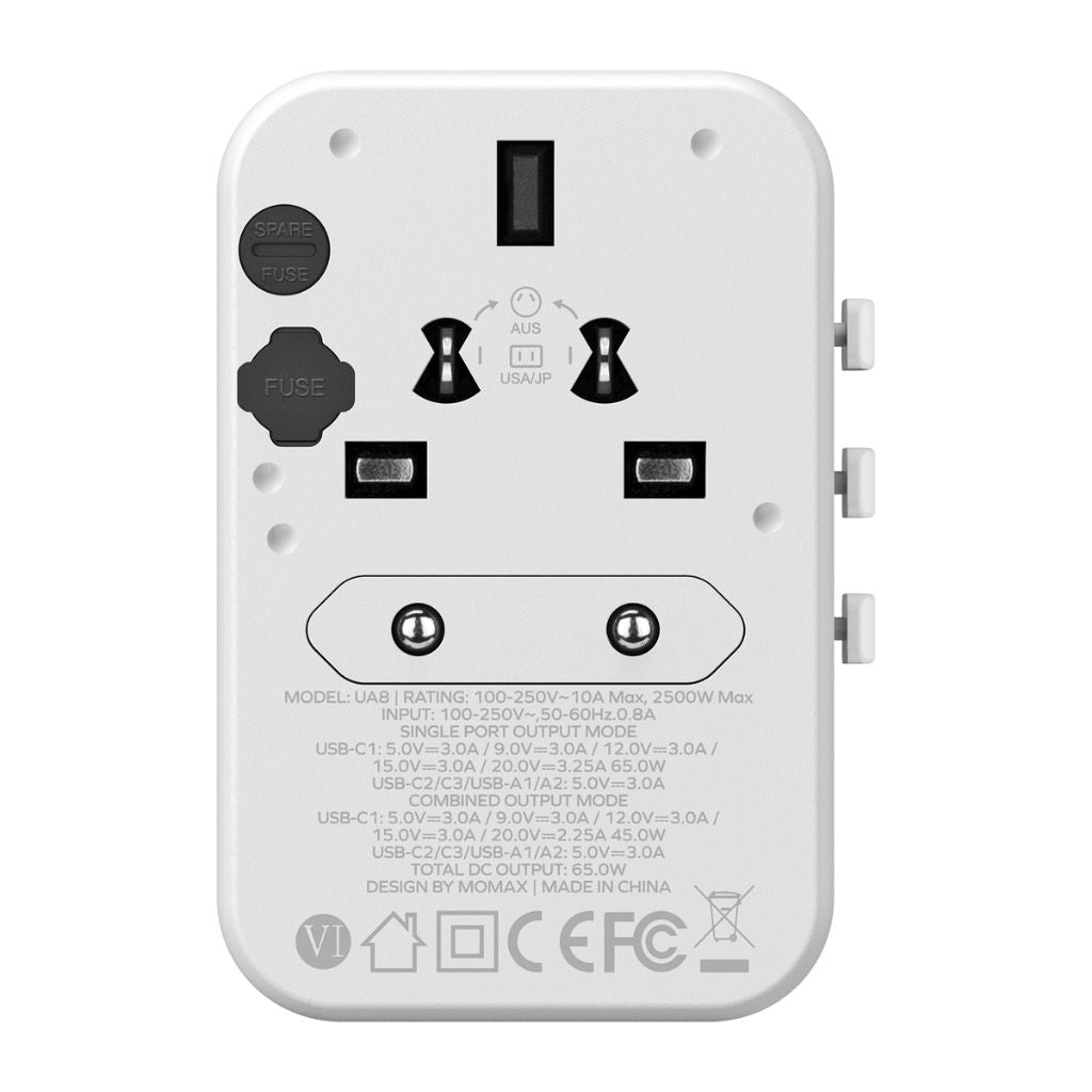 Momax 1World 65W GaN AC Travel Charger