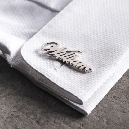 Personalized English Name Cufflinks