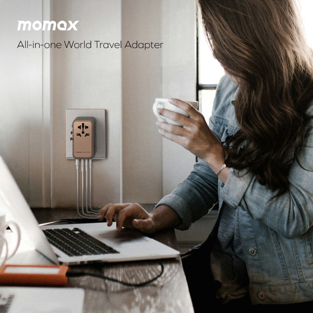 Momax 1-World 170W GaN 4-Port Travel Adaptor