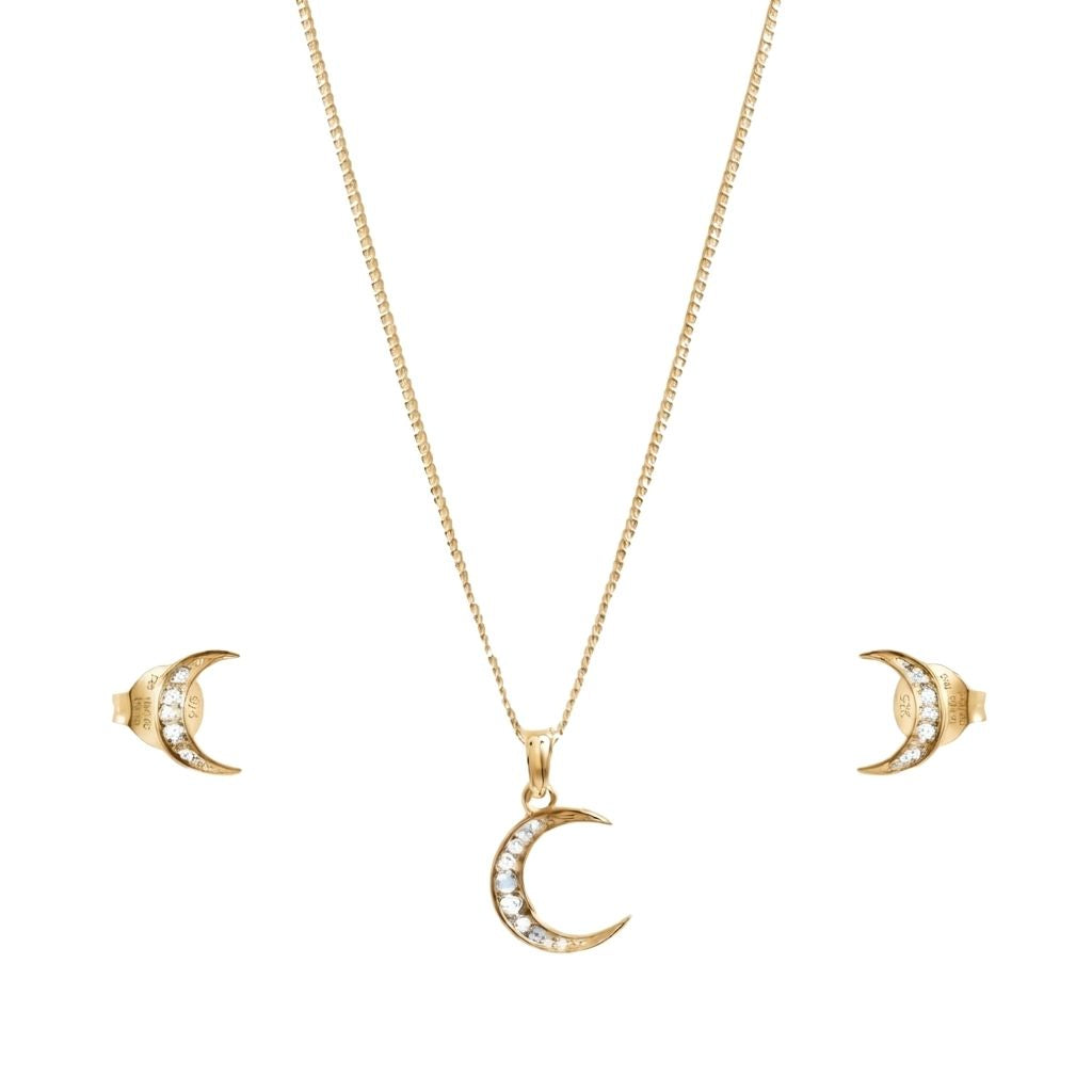Zirconia Crescent Set